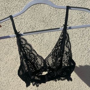 Black Lacy Lingerie Bralette